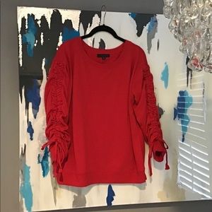 SANCTUARY 🌺 Tie-Sleeve Sweatshirt